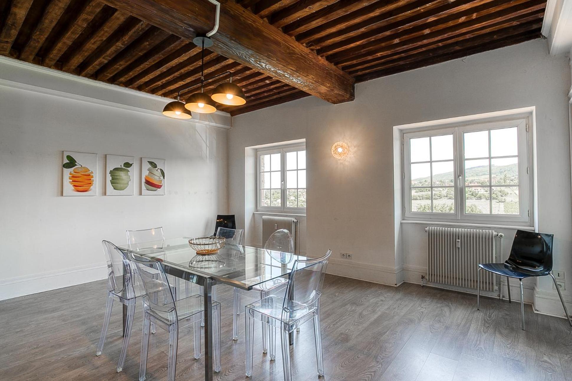 Sejourner Au Chateau De La Roue Grand Appartement Lissieu Zewnętrze zdjęcie