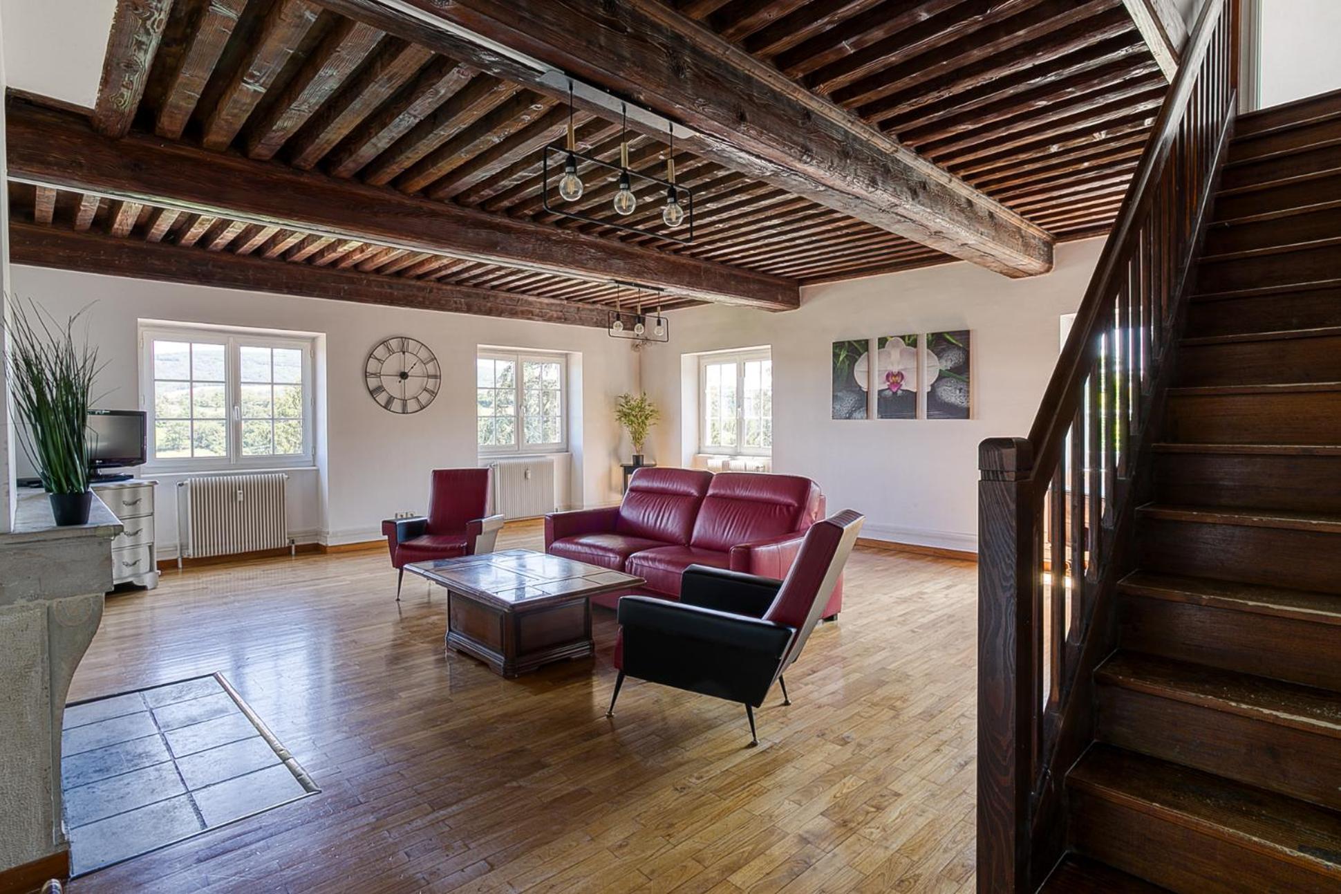 Sejourner Au Chateau De La Roue Grand Appartement Lissieu Zewnętrze zdjęcie
